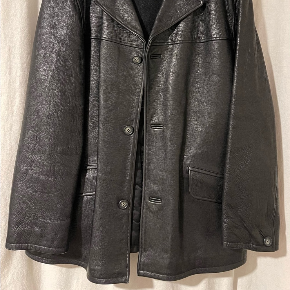 Black London Fog Leather Jacket